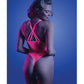 Glow Electric Haze Teddy Neon Pink S/M Fantasy Lingerie