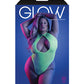 Glow Nocturnal Halter Teddy Neon Chartreuse QN Fantasy Lingerie
