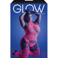 Glow Captivating Halter Bodystocking & G-String Neon Pink QN Fantasy Lingerie