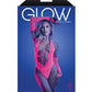 Glow Flashback Black Light Reactive Rhinestone Teddy w/Gloves (or Leg Warmers) - Neon Pink O/S Fantasy Lingerie