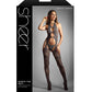 Sheer Worth The Wait Floral Fishnet Bodystocking w/G-String - Grey O/S Fantasy Lingerie