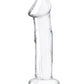 Glas 6" Big Dildo with Veins | Flat Base Realistic Dildo | Hand Blown Glass Dildo