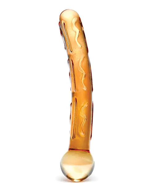 Glas Tickler Glass Dildo | Orange Realistic Dildo | Easy Grip Large Dildo | Big Dildo | Best Dildo Electric Eel INC