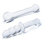Glas 2-Piece Realistic Dildo | G-Spot Pleasure Glass Dildo Set | Clear Double Sided Dildo Electric Eel INC