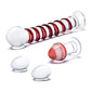 Glas 4-Piece Glass Dildo Set | Mr Swirly Glass Kegel Balls | 3.25" Red Butt Plug Electric Eel INC