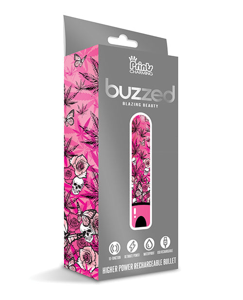 Buzzed 3.5" Rechargeable Bullet - Blazing Beauty Pink Global Novelties LLC