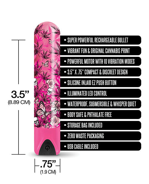 Buzzed 3.5" Rechargeable Bullet - Blazing Beauty Pink Global Novelties LLC
