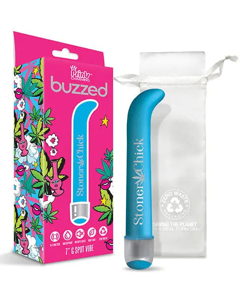Buzzed 7" G-Spot Vibe  - Stoner Chick Blue Global Novelties LLC
