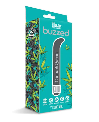 Buzzed 7" G-Spot Vibe  - Canna Queen Black Global Novelties LLC