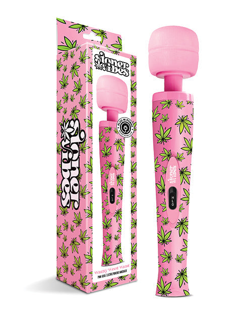 Stoner Vibes Wacky Weed Wand Massager - Pink Kush Global Novelties LLC