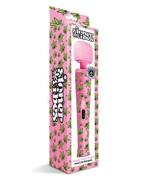 Stoner Vibes Wacky Weed Wand Massager - Pink Kush Global Novelties LLC