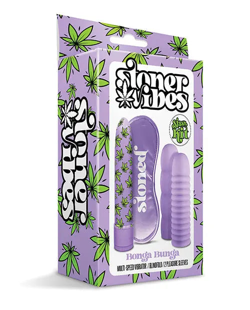 Stoner Vibes Bonga Bunga Stash Kit - Purple Global Novelties LLC