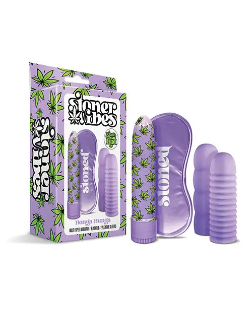 Stoner Vibes Bonga Bunga Stash Kit - Purple Global Novelties LLC