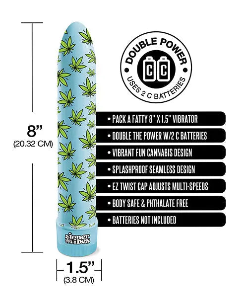 Stoner Vibes Pack A Fatty Multi Speed Vibrator - Blue Dream Global Novelties LLC