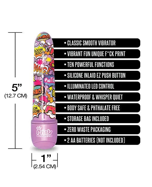 Pop Tease 5" Classic Vibe - Fck Purple Global Novelties LLC