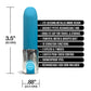 Nixie Smooch Rechargeable Lipstick Vibrator - Blue Ombre Global Novelties LLC