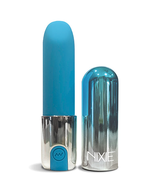 Nixie Smooch Rechargeable Lipstick Vibrator - Blue Ombre Global Novelties LLC
