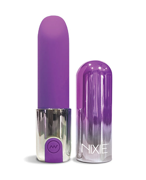 Nixie Smooch Rechargeable Lipstick Vibrator - Purple Ombre Global Novelties LLC
