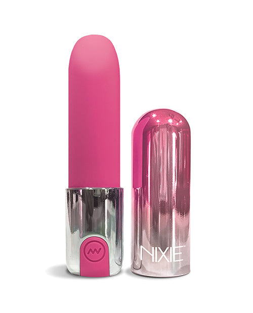 Nixie Smooch Rechargeable Lipstick Vibrator - Pink Ombre Global Novelties LLC