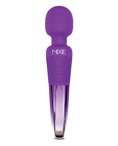 Nixie Rechargeable Wand Massager - Purple Ombre Metallic Global Novelties LLC