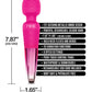 Nixie Rechargeable Wand Massager - Pink Ombre Metallic Global Novelties LLC