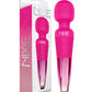 Nixie Rechargeable Wand Massager - Pink Ombre Metallic Global Novelties LLC