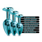 Nixie Metal Butt Plug Trainer Set w/Inlaid Jewel - Blue Metallic Global Novelties LLC