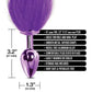 Nixie Metal Butt Plug w/Faux Fur Tail - Purple Metallic Global Novelties LLC