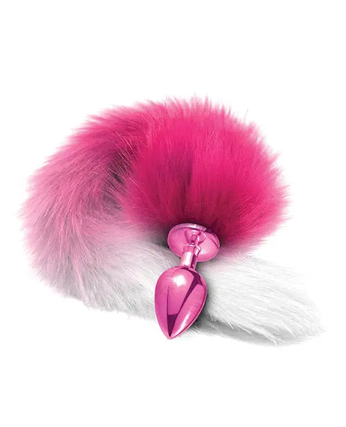 Nixie Metal Butt Plug w/Faux Fur Tail - Pink Metallic Global Novelties LLC