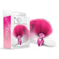 Nixie Metal Butt Plug w/Faux Fur Tail - Pink Metallic Global Novelties LLC