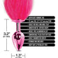 Nixie Metal Butt Plug w/Faux Fur Tail - Pink Metallic Global Novelties LLC