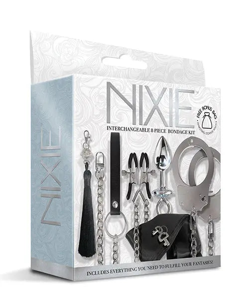 Nixie Interchangeable 8 Pc Bondage Kit Global Novelties LLC