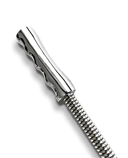 Nixie Flaming Heart Riding Crop - Silver Global Novelties LLC