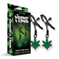 Stoner Vibes Glow in the Dark Adjustable Nipple Clamps Global Novelties LLC
