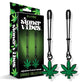 Stoner Vibes Glow In the Dark Adjustable Tweezer Nipple Clamps Global Novelties LLC
