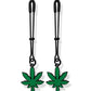 Stoner Vibes Glow In the Dark Adjustable Tweezer Nipple Clamps Global Novelties LLC