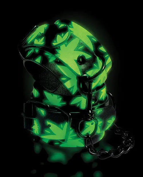Stoner Vibes Glow in the Dark Ankle Cuffs Global Novelties LLC