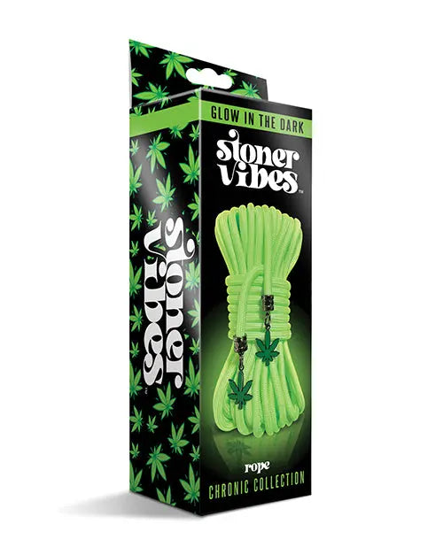 Stoner Vibes Glow in the Dark Rope - Green Global Novelties LLC