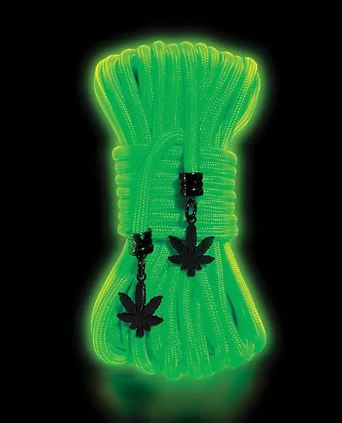 Stoner Vibes Glow in the Dark Rope - Green Global Novelties LLC