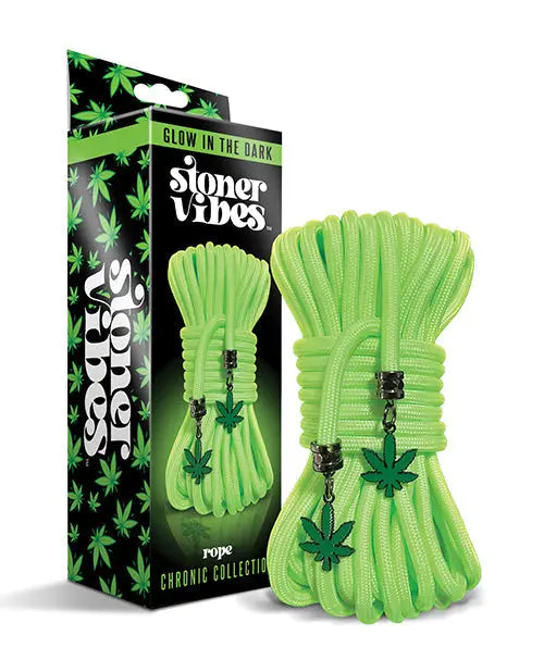 Stoner Vibes Glow in the Dark Rope - Green Global Novelties LLC
