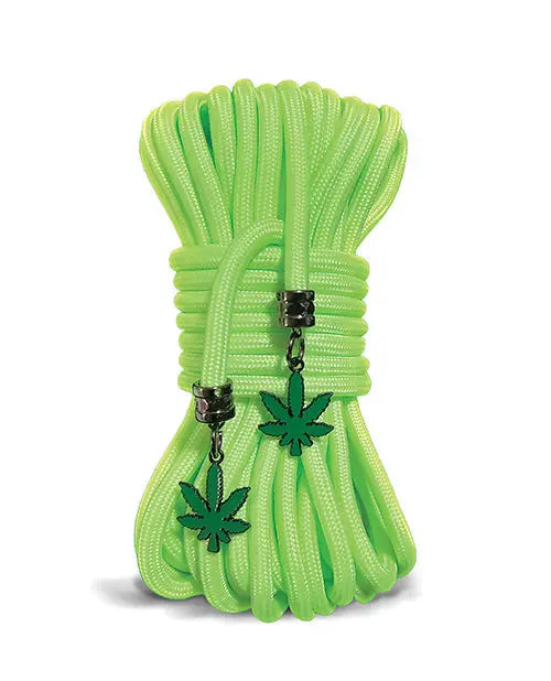 Stoner Vibes Glow in the Dark Rope - Green Global Novelties LLC