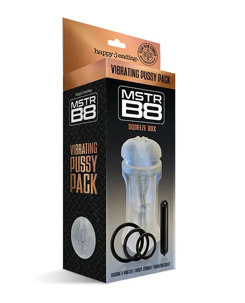 MSTR B8 Squeeze Vibrating Pussy Pack - Kit of 5 Clear Global Novelties LLC