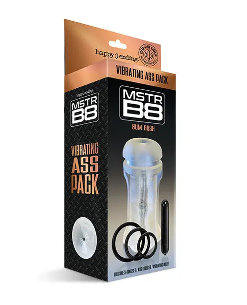 MSTR B8 Bum Rush Vibrating Ass Pack - Kit of 5 Clear Global Novelties LLC