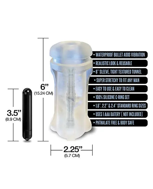 MSTR B8 Hand Cuff Vibrating Stroker Pack - Kit of 5 Clear Global Novelties LLC