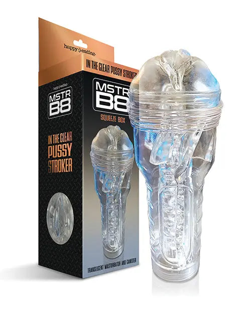 MSTR B8 In the Clear Pussy Stroker - Clear Global Novelties LLC