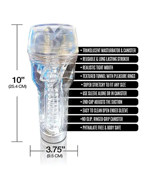 MSTR B8 In the Clear Mouth Stroker - Clear Global Novelties LLC