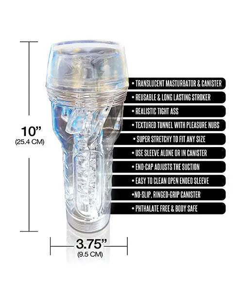 MSTR B8 In the Clear Anal Stroker - Clear Global Novelties LLC
