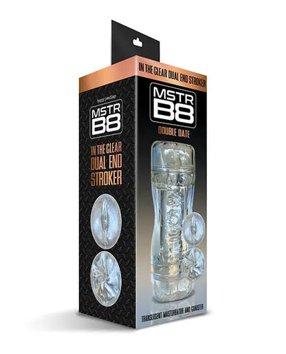 MSTR B8 Double Date  In the Clear Dual End Stroker Global Novelties LLC
