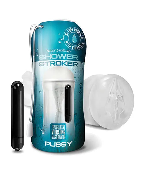 Shower Stroker Vibrating Pussy - Clear Global Novelties LLC