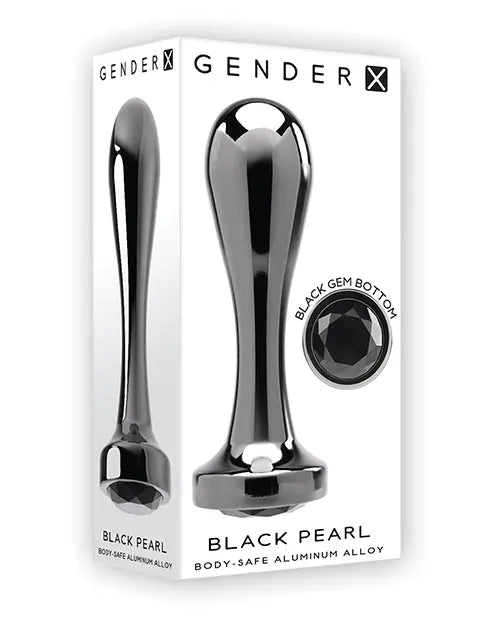 Gender X Black Pearl Plug - Black Evolved Novelties INC